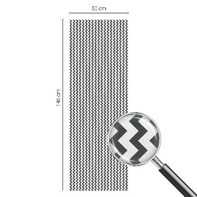 Fólia na okno na ochranu súkromia Cikcakový vzor