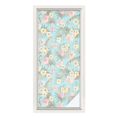 Samolepiaca fólia na sklo Tropický vzor