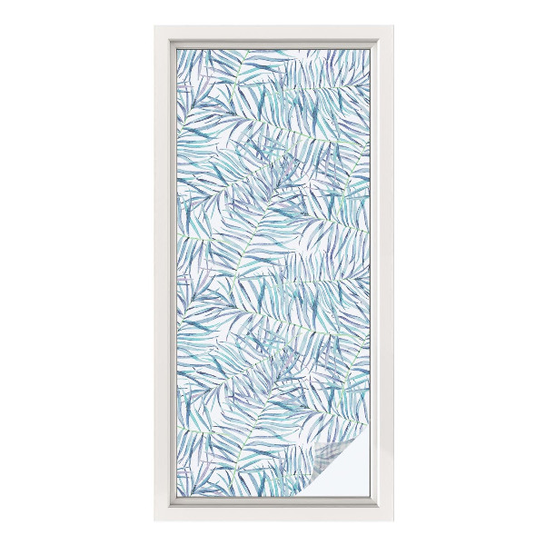 Privátna fólia na okno vitrážová Botanický vzor