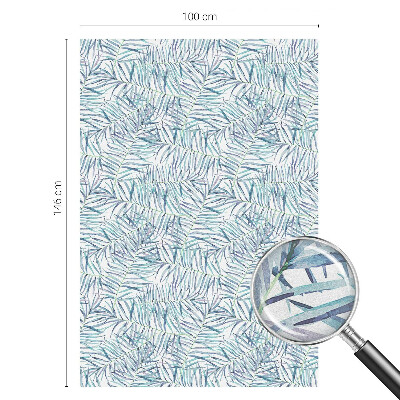 Privátna fólia na okno vitrážová Botanický vzor