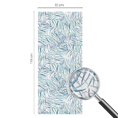 Privátna fólia na okno vitrážová Botanický vzor