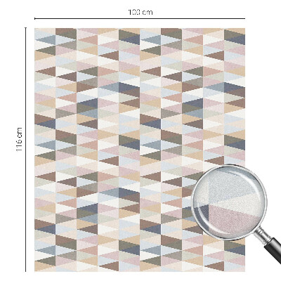 Samolepiaca vitráž na okno a dvere Pastelová symetria