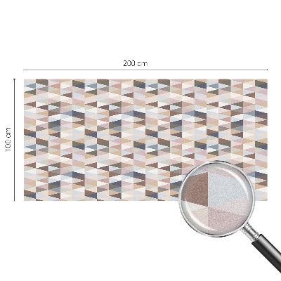 Samolepiaca vitráž na okno a dvere Pastelová symetria