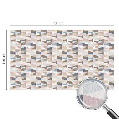 Samolepiaca vitráž na okno a dvere Pastelová symetria