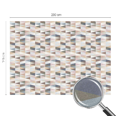 Samolepiaca vitráž na okno a dvere Pastelová symetria