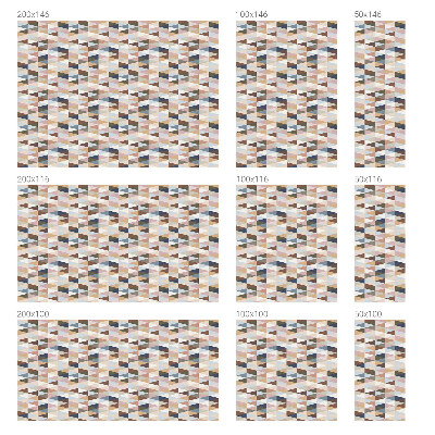 Samolepiaca vitráž na okno a dvere Pastelová symetria