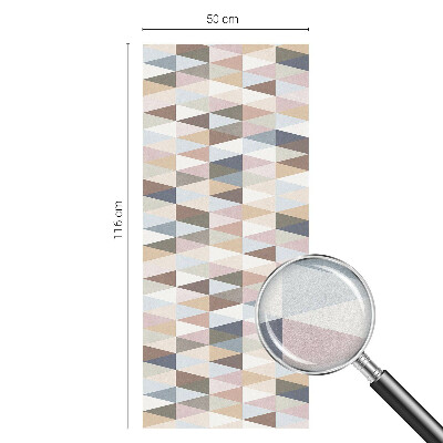 Samolepiaca vitráž na okno a dvere Pastelová symetria