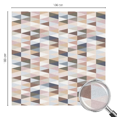 Samolepiaca vitráž na okno a dvere Pastelová symetria