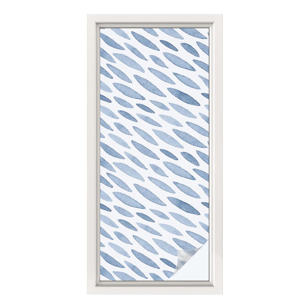 Fólia na okno na ochranu súkromia Modré ťahy