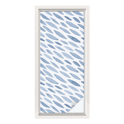 Fólia na okno na ochranu súkromia Modré ťahy