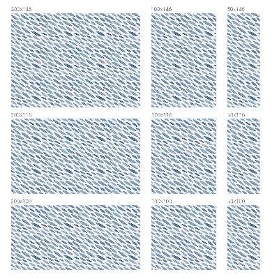 Fólia na okno na ochranu súkromia Modré ťahy