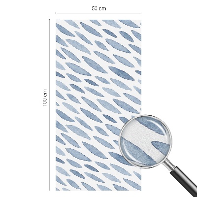Fólia na okno na ochranu súkromia Modré ťahy