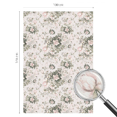 Privátna fólia na okno vitrážová Kvetinová krása