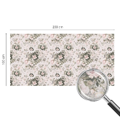 Privátna fólia na okno vitrážová Kvetinová krása