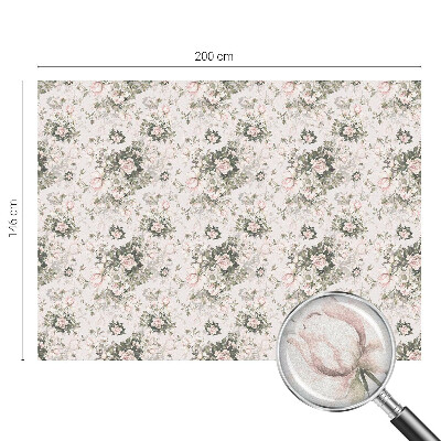 Privátna fólia na okno vitrážová Kvetinová krása