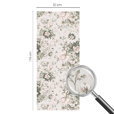 Privátna fólia na okno vitrážová Kvetinová krása