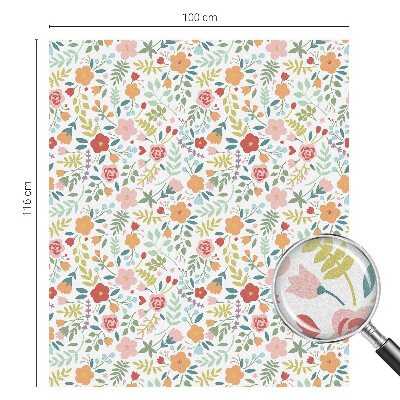 Samolepiaca fólia na sklo Kvetinový vzor