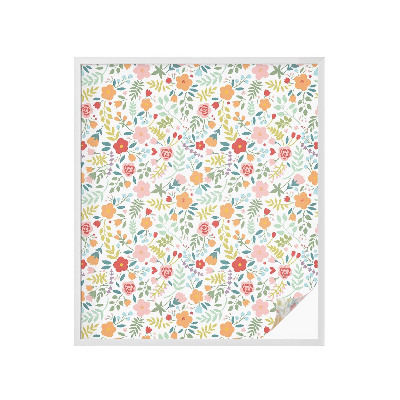 Samolepiaca fólia na sklo Kvetinový vzor