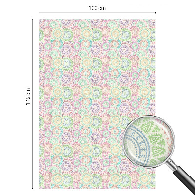 Privátna fólia na okno vitrážová Farebné mandaly