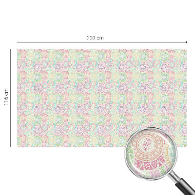 Privátna fólia na okno vitrážová Farebné mandaly