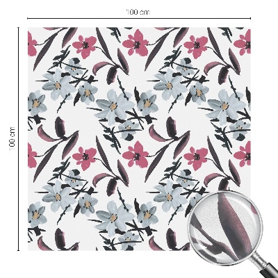 Samolepiaca fólia na sklo Kvetinový vzor