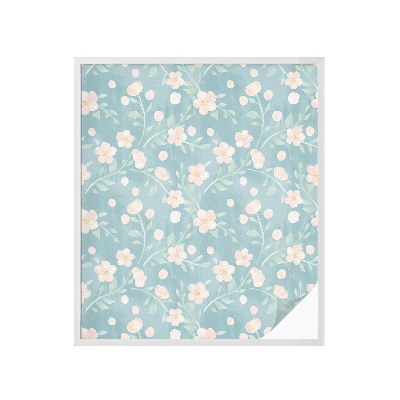 Dekoračná fólia na sklo vitráž Pastelové kvety