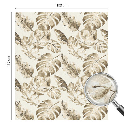 Samolepiaca vitráž na okno a dvere Tropické rastliny