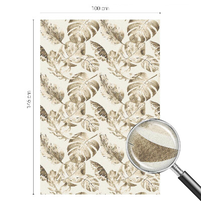 Samolepiaca vitráž na okno a dvere Tropické rastliny