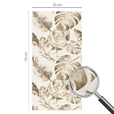 Samolepiaca vitráž na okno a dvere Tropické rastliny