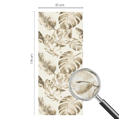 Samolepiaca vitráž na okno a dvere Tropické rastliny