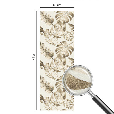 Samolepiaca vitráž na okno a dvere Tropické rastliny