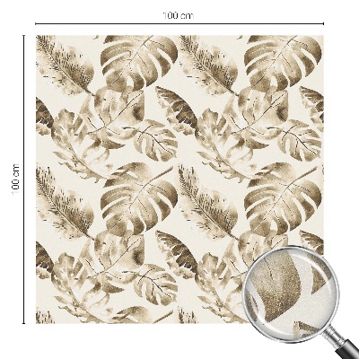 Samolepiaca vitráž na okno a dvere Tropické rastliny