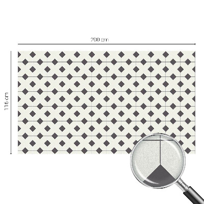 Fólia na okno na ochranu súkromia Čierne a biele diamanty