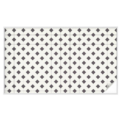 Fólia na okno na ochranu súkromia Čierne a biele diamanty