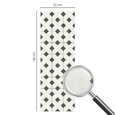 Fólia na okno na ochranu súkromia Čierne a biele diamanty