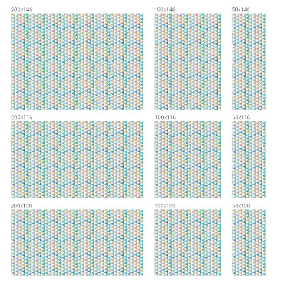 Privátna fólia na okno vitrážová Geometrické trojuholníky