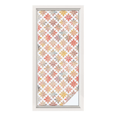 Privátna fólia na okno vitrážová Kvetinová krása