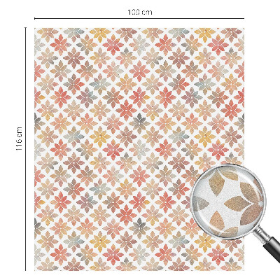 Privátna fólia na okno vitrážová Kvetinová krása