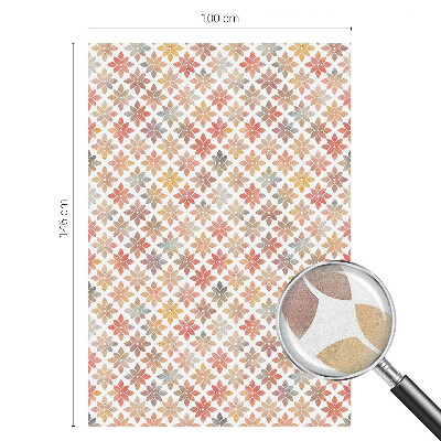 Privátna fólia na okno vitrážová Kvetinová krása