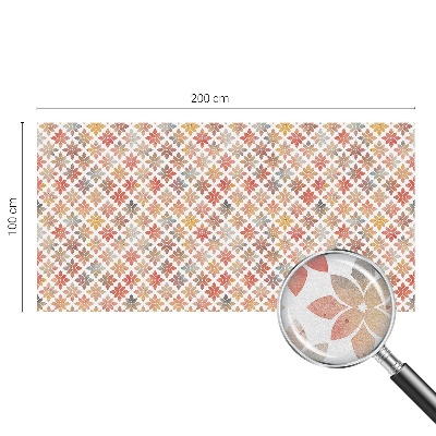 Privátna fólia na okno vitrážová Kvetinová krása