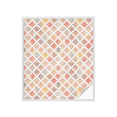 Privátna fólia na okno vitrážová Kvetinová krása