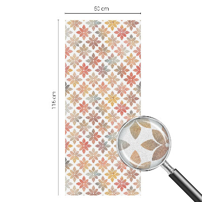 Privátna fólia na okno vitrážová Kvetinová krása