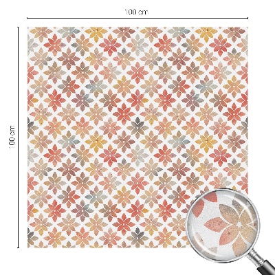 Privátna fólia na okno vitrážová Kvetinová krása