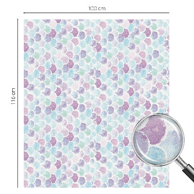 Samolepiaca vitráž na okno a dvere Pastelové bodky