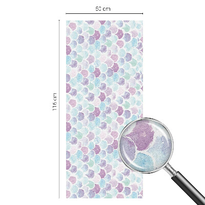 Samolepiaca vitráž na okno a dvere Pastelové bodky