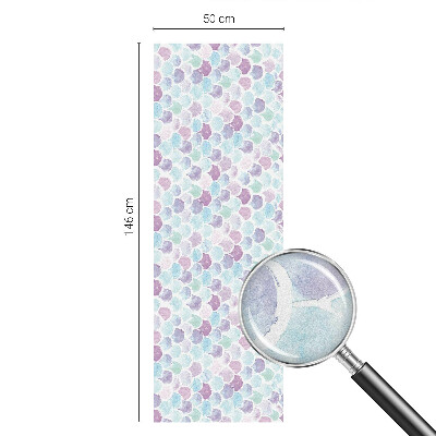 Samolepiaca vitráž na okno a dvere Pastelové bodky