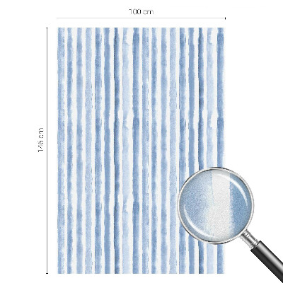 Samolepiaca vitráž na okno a dvere Modré pruhy