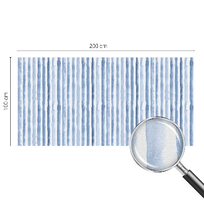 Samolepiaca vitráž na okno a dvere Modré pruhy