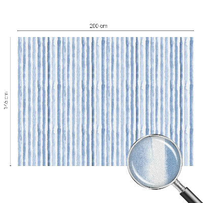 Samolepiaca vitráž na okno a dvere Modré pruhy