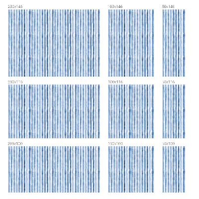 Samolepiaca vitráž na okno a dvere Modré pruhy